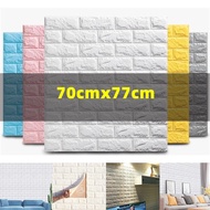 SHIP TODAY！70*77 wallpaper self-adhesive bedroom 3d three-dimensional wall stickers dormitory wall w