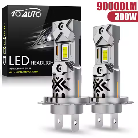 H11 H7 H4 LED Bulb H1 Headlight Kit Mini Wireless 300W 90000LM 6500K CSP for Car Headlamp 12V White 
