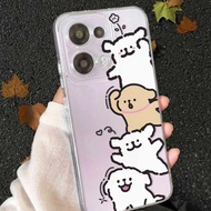 Cute Line Dog Ultra-Thin Phone Case For Vivo S30 Pro Mini V21 V21E V21S V20 Pro SE V19 Neo V17 Pro V
