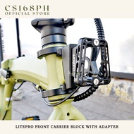 CS168ph Litepro Front Carrier Block with Adapter for Bicycle Bag Accessories