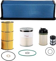 Engine Filter Kit Includes Oil Filter, Air Filter, Fuel Water Separator and Fuel Filter Element AF27
