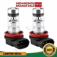 AUXITO H11/H8 LED Fog Bulbs – 6000LM, 3000K Amber Yellow, Anti-Fog, Waterproof