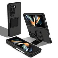 1pc Black Foldable 3D Adjustable Stand Lens Protector, Retractable Invisible Pivot Point Matte Tough