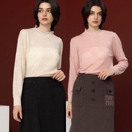 【Icare】點點珍珠緹花針織毛衣 - 2色(F) | 女針織衫 女毛衣