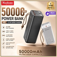 Yoobao Powerbank 100W Fast Charging with Huge Capacity 50000mAh For Laptop & Mobile Phone H5PRO/H5