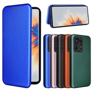 Luxury Carbon Fiber PU Leather Casing for Xiaomi Mi Mix 4 Magnetic Flip Cover for Xiomi Mi Mix4 Wall
