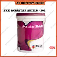 20 LITER SKK Paint Acristar Shield Weather Shield for Exterior Cat Dinding Luar Rumah Tahan Kulat Cat Rumah Dinding