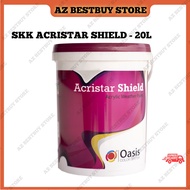 20 LITER SKK Paint Acristar Shield Weather Shield for Exterior Cat Dinding Luar Rumah Tahan Kulat Ca