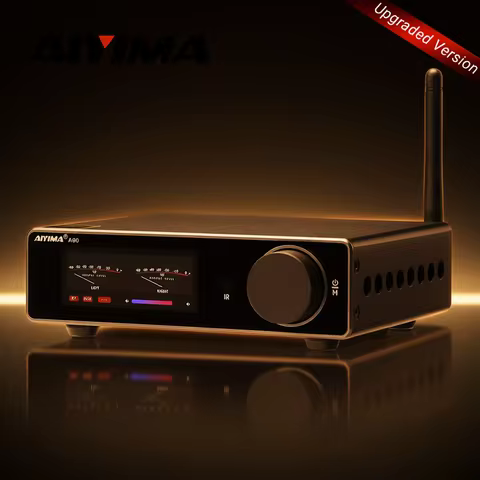 AIYIMA A80 TPA3255 PFFB Bluetooth DAC Stereo Power Amplifier 300Wx2 Class D 2.0 HiRes Digital Amp wi