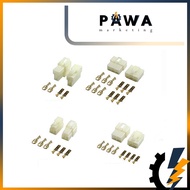 (SET) 6.3mm WIRE SOCKET CONNECTOR GENERAL WIRE CONNECTOR 1PIN 2PIN 3PIN 4PIN 6PIN Terminal Socket fo