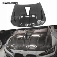 Carbon Fiber Car Front Engine Hood for BMW G80 M3 G82 G83 M4 2021+ Bumper Engine Bonnet Trim Cap Bod