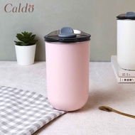【Caldo 卡朵生活】手感隨身304不鏽鋼附蓋保溫杯 350ml-嫩粉