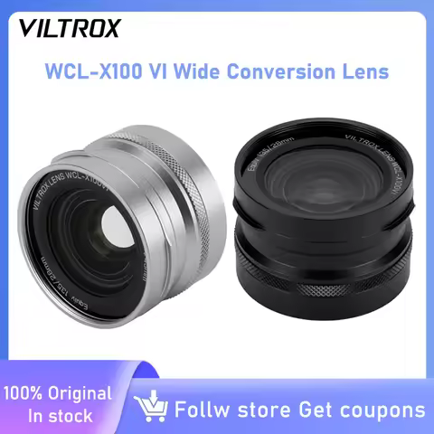 VILTROX WCL-X100 VI Wide Conversion Lens 0.8X Wide Angle Auto Recognition Lens for Fujifilm X100VI X