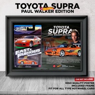 Frame Hotwheels Toyota Supra Fast And Furious Paul Walker Edition With Frame