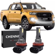 หลอดไฟตัดหมอก LED H11 6000K สีขาว สําหรับ Ford Ranger 2006-2018 2 ชิ้น