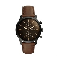 Fossil FS5437 Men's Townsman 44 mm Chronograph Brown Leather Watch (watch for men)