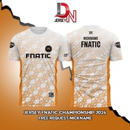 FNATIC Championship 2024 New Jersey (free custom nickname)