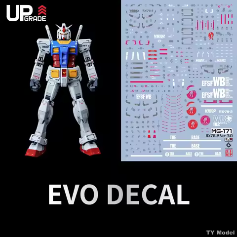 EVO Decal E-M171/MG171GCP for MG 1/100 RX78-2 Ver. 3.0 Mobile Suit Water Sticker for Assembly Model 