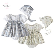 2 Piece Baby Girl Dress Princess Dress Strap Dress Romper