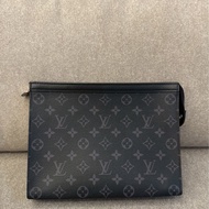 LV黑老花手拿包