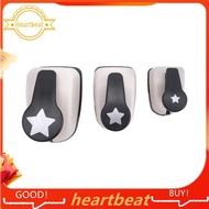 [Hot-Sale] 3 Piece Star Hole Punch, Star Punch, Star Paper Punch, White & Black Plastic+Metal Star H