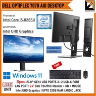 Dell OPTIPLEX 7070 Dell Ultra ALL IN ONE  Core i5-(8th GEN) 24"INCH MONITOR UPTO 32GB RAM/1TB WIN 11