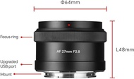 7 nghệ nhân 27mm f2.8 tự động lấy nét máy ảnh ống kính cho máy ảnh Sony E mount APS-C khẩu độ lớn th