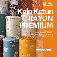 Kain Rayon / Kain Katun Rayon Premium / Rayon Premium Harga 0,5 Meter