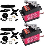 Wishiot DS3225 Update ServoDS3225MG 25Kg RC Digital Servo Full Metal Gear with 25T Servo Horn Arm PW