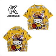 Chiko kids Oversized jersey for children aged 2-12 years,/ bass jersey,/ anime jersey, Hello kitty j