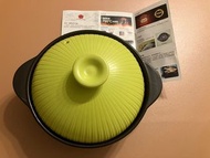 品元耐熱雙耳平底陶瓷淺鍋有蓋