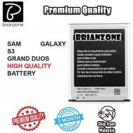Brianzone Sam Galaxy S3 i9300 / Grand Duos i9082 Replacement Battery SM Bateri