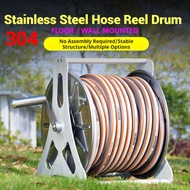 Full Stainless Steel Garden Hose Reel Drum Garden Water Pipe Drum Garden Flexible Pipe