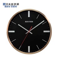 Rhythm. - 日本麗聲 CMG604NR13 靜音玫瑰金掛鐘 歐式金屬掛鐘 時尚 品味掛鐘 42cm