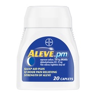 Aleve PM Pain Reliever Nighttime Sleep-Aid Caplets, 20 ea (Pack of 4)