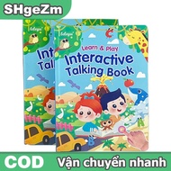 SHgeZm 1PCS đa chức năng eBook Montessori từ tiếng Anh Máy học tập điện tử đọc sách Toddler bé Đồ ch