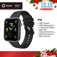 COLMI P15 1.69 inch Smart Watch Men Full Touch Fitness Tracker IP67 waterproof Smartwatch SpO2