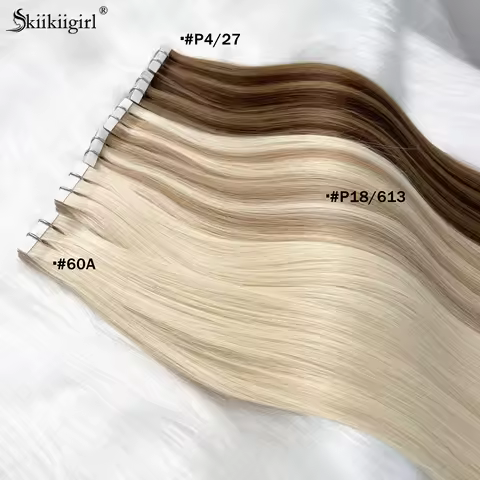 tape in human hair extensions black women 613 tape in 50g double drawn human hair extensions
