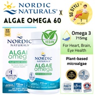 💯Nordic Naturals Algae Omega 3 Fish Oil 715mg for Vegans/ Vegetarians Plant-based*2-3 Days Delivery*