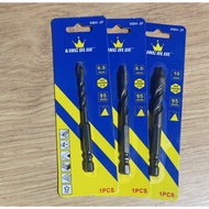KingBlue KBH2F hexagonal multi-purpose drill bit, size 6mm - 10mm - 95mm long, drilling walls, ceram