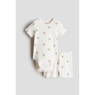 Short-sleeved baby clothes Set with bear pattern size 9m-24m H&M auth