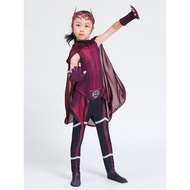 Marvel Scarlet Witch Wanda Maximoff Costume Avengers Cosplay for Kids Girls Movie TV Character