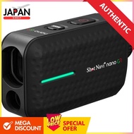 Shot Navi Golf Laser Rangefinder nano GR BK Black Made in Japan Green/Red Dual-Color OLED 3-Point Me
