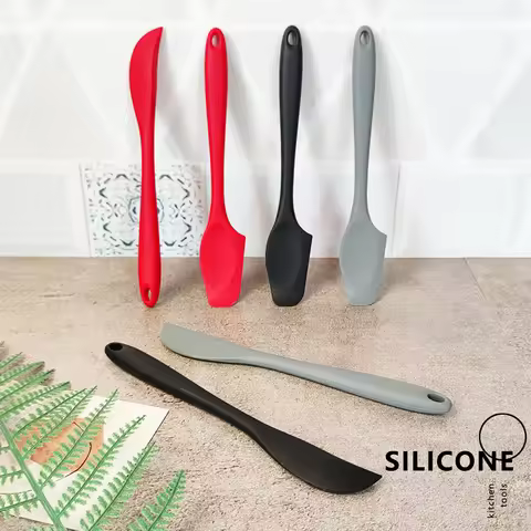 Multi-Purpose Silicone Cream Spatula and Butter Knife Set for Spreading Butter Cheese Peanut Butter 