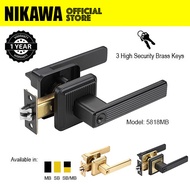 NIKAWA 58 series Lever Lock 5818 Replace Round Knob Room Door Lock, HDB lock, BTO lock, leverset, bedroom lock