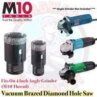 M10 Vacuum Brazed Diamond Hole Saw [Compatiable To All Major 4 Inch Angle Grinder]