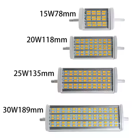 R7S Led Light 15W 20W 25W 30W 78mm 118mm 135mm 189mm RX7S Tube light J78 J118 J135 J189 halogen lamp