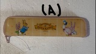 (A)The World of Peter Rabbit 筆袋/化妝袋/收納袋（$68）；(B）San-X Sentimental Circus 收納袋/化妝袋/筆袋（$98）；（C) Petite 