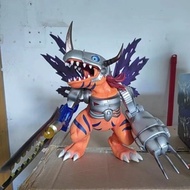 Digimon Metal Metalgreymon 30cm PVC Figure Statue Garurumon wargreymon MetalGarurumon Omnimon Omegam