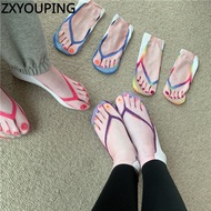 ZXYOUPING 5 Pairs 3D Flip Flop Funny Ankle Socks Valentine Christmas Gift Creative Boat Socks for Women Men and Unisex